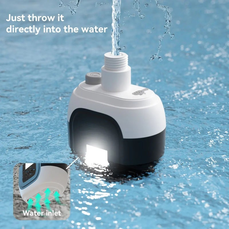 Bluejw Outdoor Camping Shower Portable Rechargeable Electric Shower Pump with Light - High Pressure Handheld Shower Head for Hiking, Travel, and Beach - Waterproof - Image 4